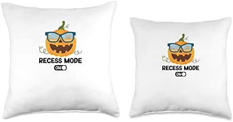 Halloween Thanksgiving Recess Vacay mode Throw Pillow - Image 3