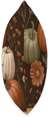 Vintage Autumn Flower Fall Pumpkin Thanksgiving Fall Themed Throw Pillow - Image 2