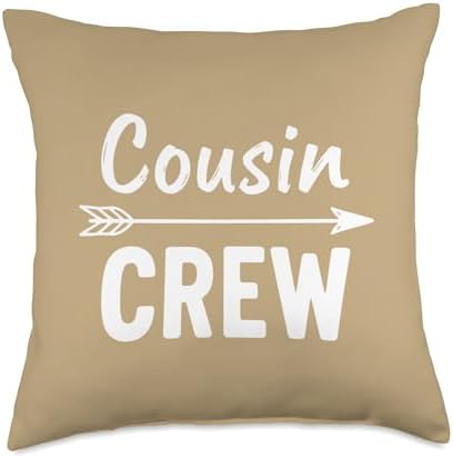 Cousin Crew, Family Matching for Thanksgiving, Reunions Throw Pillow by Unknown