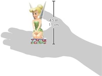 Enesco Disney Traditions by Jim Shore Peter Pan Tinker Bell Seated Pose Figurine, 5 Inch, Multicolor