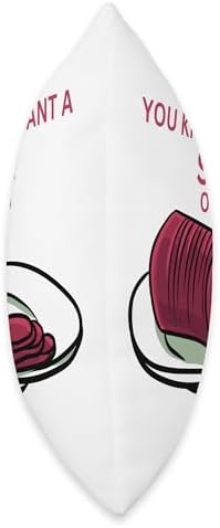 Canned Cranberry Sauce Thanksgiving Dinner Canned Sauce Funny Thanksgiving Cranberries Throw Pillow, 16x16, Multicolor - Image 2
