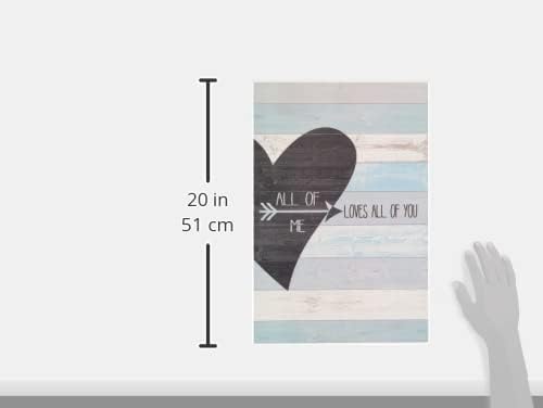 Distressed Heart Love Phrase, 13 x 19 Inch Mounted Print on Wall Plaque | Stupell Industries · By Jo Moulton · Ready to hang · Great gift for romantic decor · Made in USA