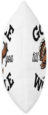 Gobble Till You Wobble, Funny Thanksgiving For Men Women Throw Pillow - Image 2