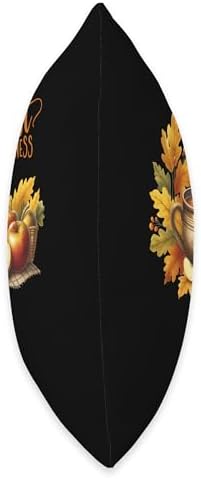 Harvest Happiness Fall Vibes Autumn Thanksgiving Throw Pillow - Image 2