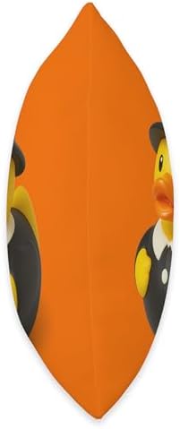 Rubber Duck Pilgrim Thanksgiving Ducky Men Women Kids Throw Pillow - Image 2