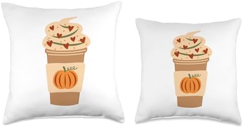 Pumpkin Spice Latte Iced Warm Thanksgiving Fall Gobble Cold Throw Pillow - Image 3