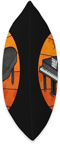 Grand Piano Fall Pianist Autumn Musician Thanksgiving Throw Pillow - Image 2