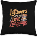Funny Thanksgiving Leftovers are My Love Language Throw Pillow by Unknown