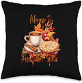 Alergic To Pumpkin Spice Fall Vibes Autumn Thanksgiving Throw Pillow by Unknown