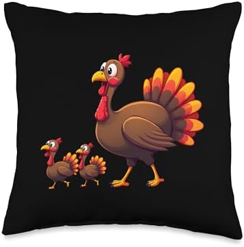 Baby Turkey Thanksgiving Turkey Thanksgiving Turkey Baby Throw Pillow by Unknown