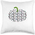 Trucks Costume Driver Halloween Thanksgiving Pumpkin Throw Pillow by Unknown