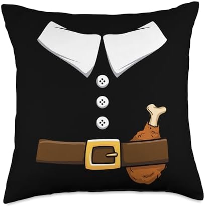 Pilgrim Costume Thanksgiving Pilgrim Costume Throw Pillow by Unknown