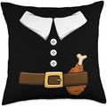 Pilgrim Costume Thanksgiving Pilgrim Costume Throw Pillow by Unknown