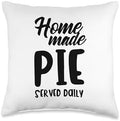 Homemade Pie Served Daily Thanksgiving Food Throw Pillow by Unknown