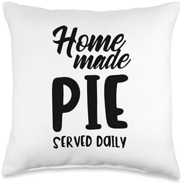 Homemade Pie Served Daily Thanksgiving Food Throw Pillow by Unknown