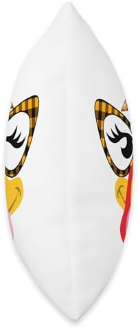 Thanksgiving Turkey Face Blowing Bubble Leopard Sunglasses Throw Pillow - Image 2