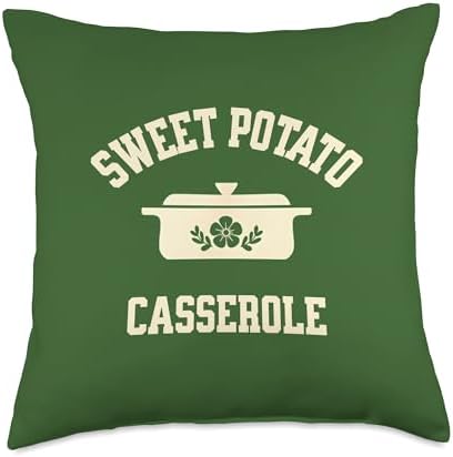 Sweet Potato Green Bean Casserole Thanksgiving Throw Pillow by Unknown