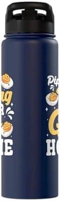 Piping Bag Or Go Home Deviled Egg Thanksgiving Stainless Steel Insulated Water Bottle - Image 4