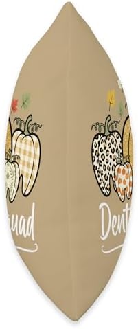 Dental Squad Pumpkin Fall Autumn Dental Team Thanksgiving Throw Pillow - Image 2