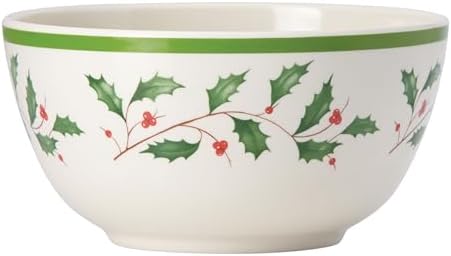 Lenox Holiday Christmas Melamine Bowls, Salad Bowl Set for 4 by Lenox