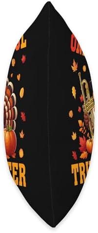 One Thankful Trumpeter Player Thanksgiving Turkey Instrument Throw Pillow - Image 2