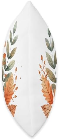 Autumn Leaves Fall Decor Thanksgiving Season Watercolor Throw Pillow - Image 2