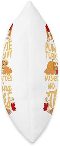 Pumpkin Pie Turkey Gravy Potatoes Giving Thanks Thanksgiving Throw Pillow - Image 2