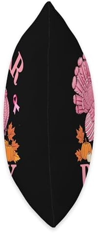 Wear Pink Turkey for Thanksgiving Breast Cancer Awareness Throw Pillow - Image 2