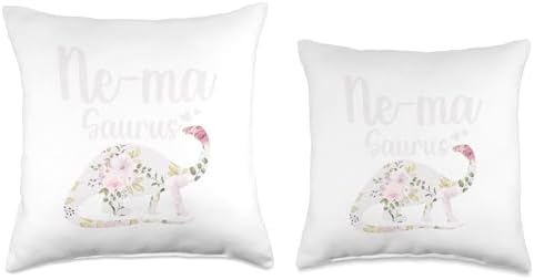 Ne-Ma Saurus Grandma Mother's Day Thanksgiving Christmas Throw Pillow - Image 3