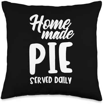 Homemade Pie Served Daily Thanksgiving Food Throw Pillow by Unknown