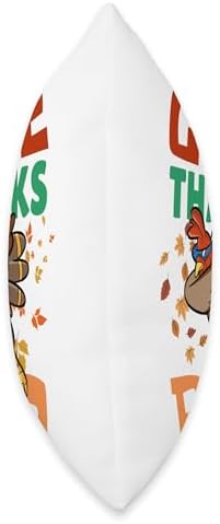 Cool Give Thanks Bro Kids Thanksgiving Fun Turkey Design Throw Pillow - Image 2