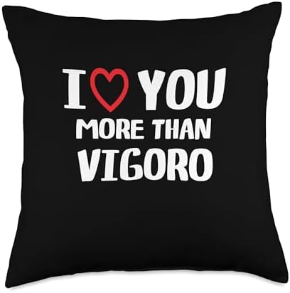 I heart You More than Vigoro Thanksgiving I Love You More Than Vigoro Shirt Funny Women Christmas Throw Pillow, 18x18, Multicolor by Unknown