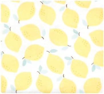 Hudson Baby Unisex Baby Cotton Poly Flannel Receiving Blankets, Lemon Daisy, One Size - Image 3