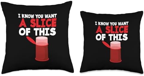 I Know You Want A Slice Thanksgiving Canned Cranberry Throw Pillow - Image 3