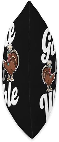 Gobble Till You Wobble, Funny Thanksgiving For Men Women Throw Pillow - Image 2