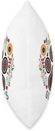 Paws and Give Thanks Dog Paw Floral Thanksgiving Day Throw Pillow - Image 2