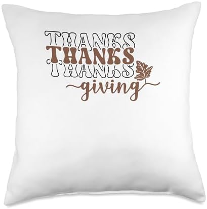 Thanksgiving Leaf Celebration Fall Vibes Throw Pillow by Unknown