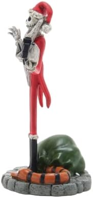 Department 56 Disney the Nightmare Before Christmas Village Accessories Jack Skellington Steals Christmas Figurine, 3.9 Inch, Multicolor (6003316)