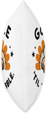 Gobble 'Til You Wobble Thanksgiving Turkey Celebration Food Throw Pillow - Image 2