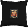 Reading Makes ME Gobble With Joy Thanksgiving Reading Turkey Throw Pillow by Unknown