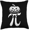 Pumpkin Pie Math Funny Halloween Thanksgiving Pi Day Kids Throw Pillow by Unknown