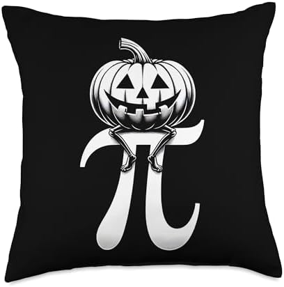 Pumpkin Pie Math Funny Halloween Thanksgiving Pi Day Kids Throw Pillow by Unknown