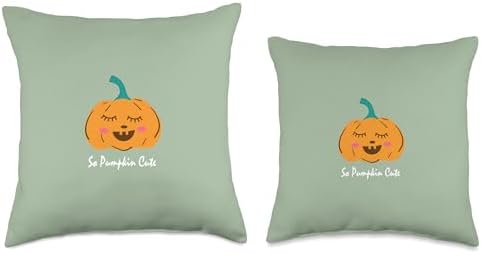 So Pumpkin Cute Halloween and Thanksgiving Kids Throw Pillow - Image 3