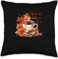 Home Is Where Fall Is Fall Vibes Autumn Thanksgiving Throw Pillow by Unknown