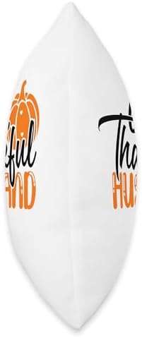 One Thankful Husband Thanksgiving Pumpkin Throw Pillow - Image 2