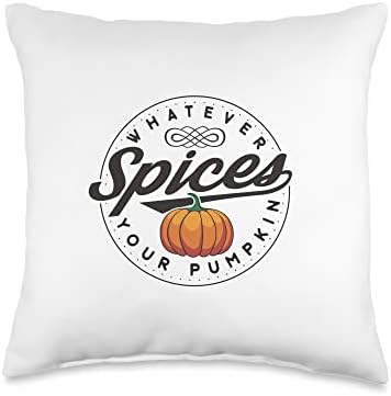 Whatever spices your pumpkin Thanksgiving Christmas Day Throw Pillow by Unknown