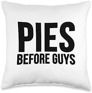 Thanksgiving Funny - Pies Before Guys Throw Pillow by Unknown