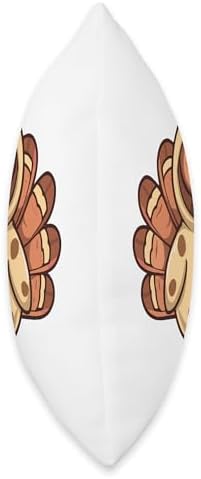 Funny Turkey Cat Thanksgiving Throw Pillow - Image 2