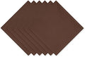 DII Solid Napkin Set Collection, 20x20, Bark Brown, 6 Piece by DII