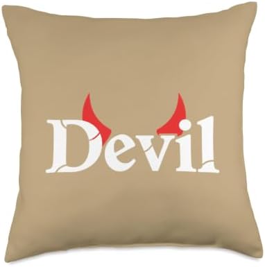 Thanksgiving Devil Design, Deviled Eggs Humor Turkey Throw Pillow by Unknown
